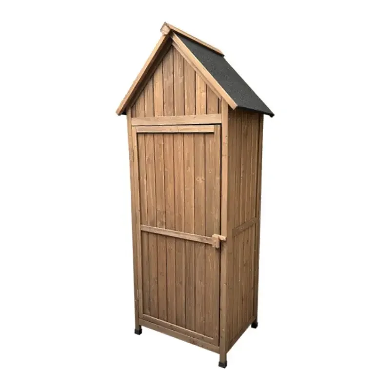 

Outdoor Storage Cabinet Solid Wood Toolbox Pastoral Garden Storage Cabinet Rainproof Gardening Balcony Garden Sundries Sorting