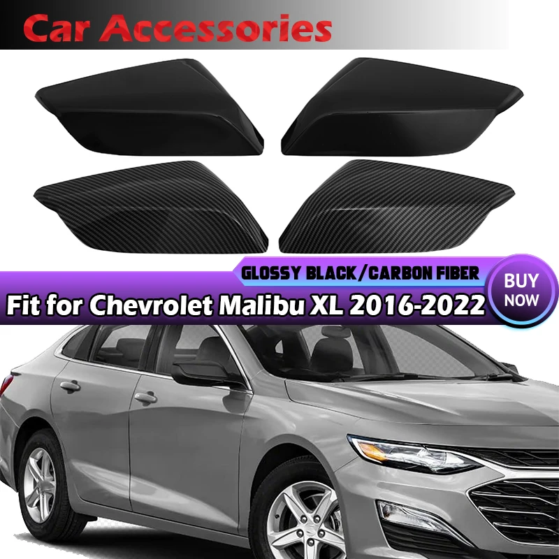 

Side Rearview Mirror Cover Cap Housing For Chevrolet Malibu XL 2016-2019 2020 2021 2022 Car Black Replace USA Version 84026841