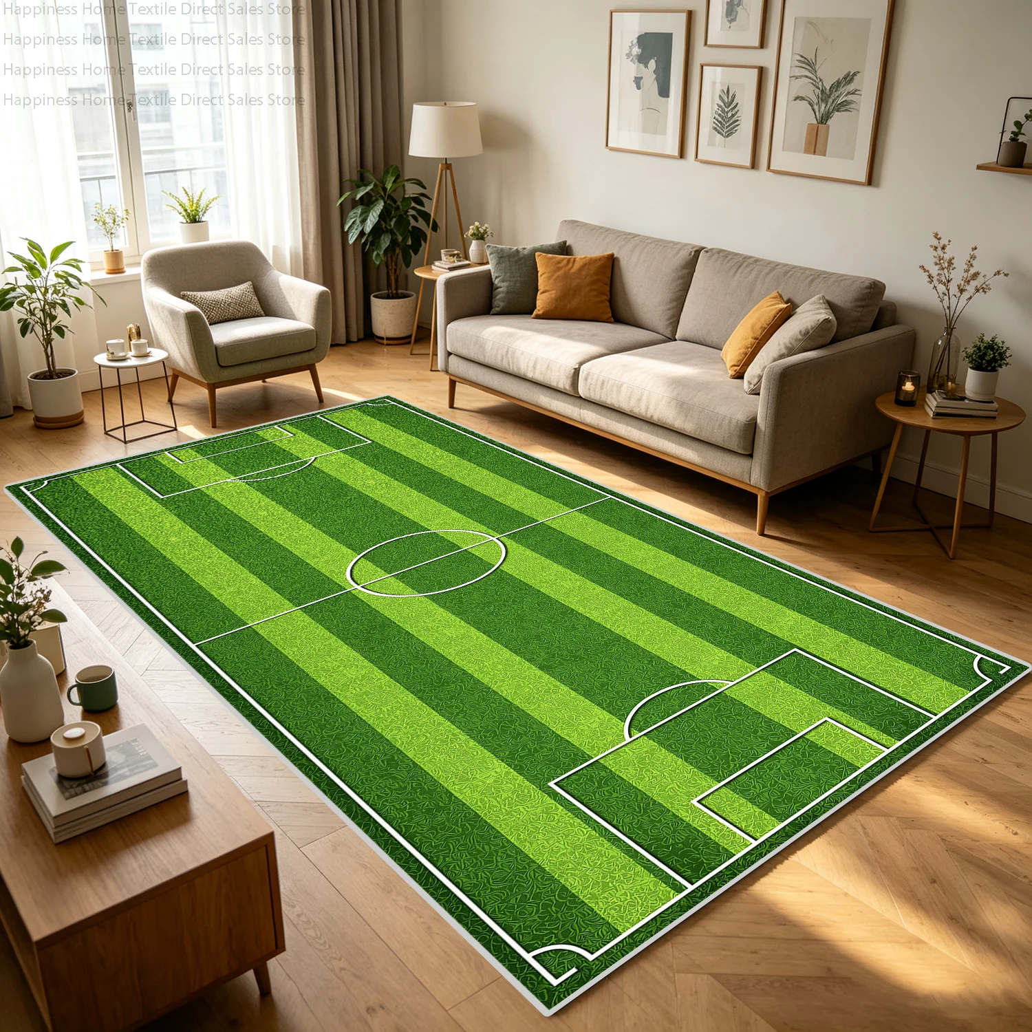 Modern Simulation Lawn Parlor Sofa Floor Mat Anti Slip Washable Decoration Balcony Carpet Runner Lobby Big Size Rug Customizable