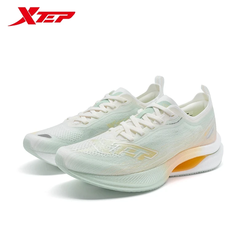 Xtep Running Shoes For Women 2024 Summer Elasticity Sole Sports Shoes CPU Material Soft Thick Sole Rebound Sneakers 976218110049