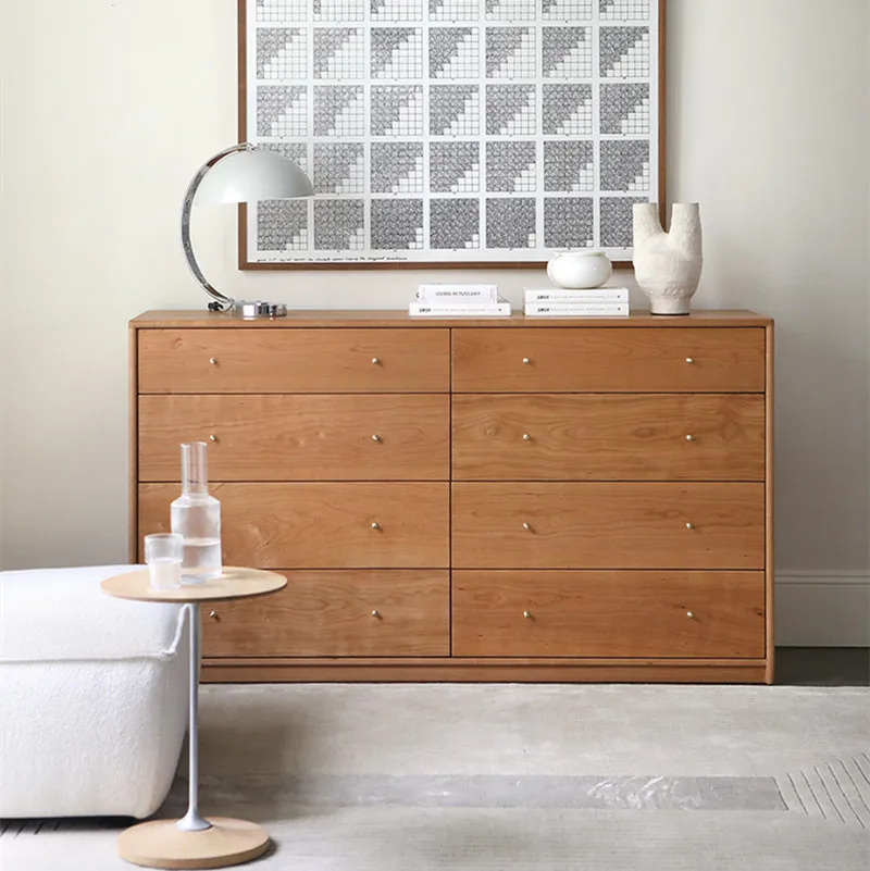 Gabinete de cubo, gabinete de entrada, madera maciza japonesa, madera de cerezo retro, madera de fresno, gabinete de almacenamiento para dormitorio, taquilla