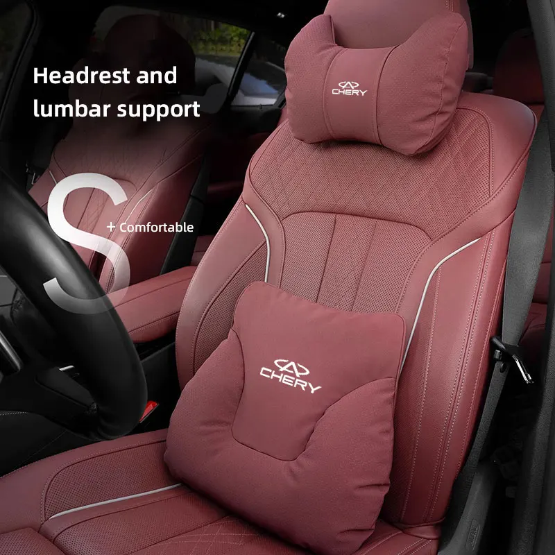 Reposacabezas de asiento de coche avanzado, almohada Lumbar, almohada de cuello automático para Chery Tiggo 7 Pro 8 4 5 3 2 T11 5X amuleto Fora QQ IQ Fulwin Arrizo