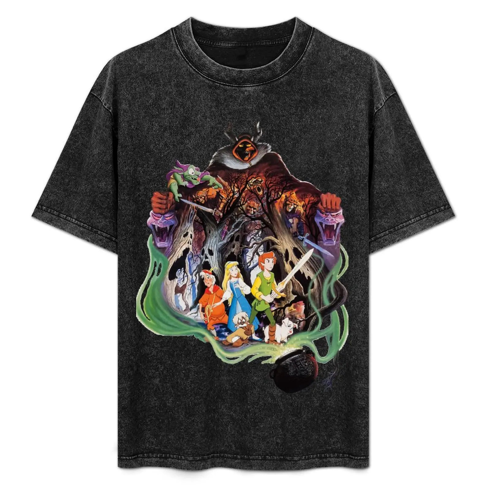 Black Cauldron Movie Poster T-Shirt shirts graphic tees sports fans custom t shirt oversized shirts men graphic