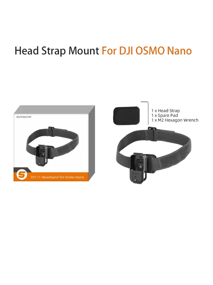 AliExpress ZNTCH Adjustable Head Band Strap Mount for DJI Osmo Nano Bike Riding First-Person View Fix Holder DJI Osmo Nano Camera Accessories