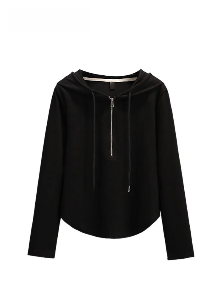 

Cara CLUB Large Size Hoodie Long Sve Women's Sweatirt Autumn Faionable Loose Top Age-Defng Versatile plus Size