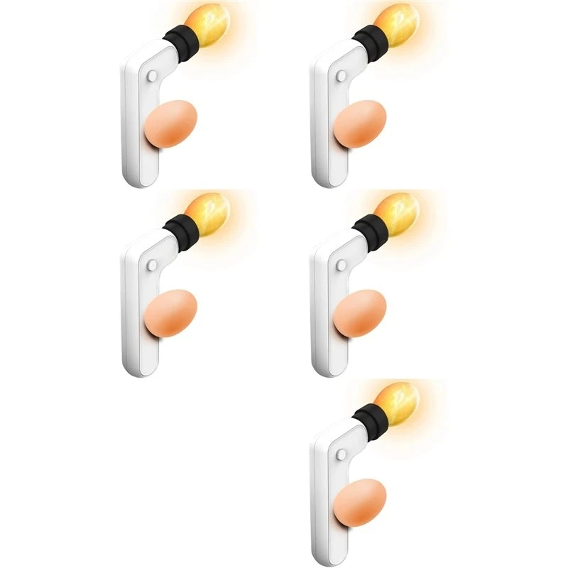 AT69 -5X Egg Candler Tester Rechargeable Wireless Cool Light Incubator Candling Lamp With Two Soft Head Fit For All Eggs Type