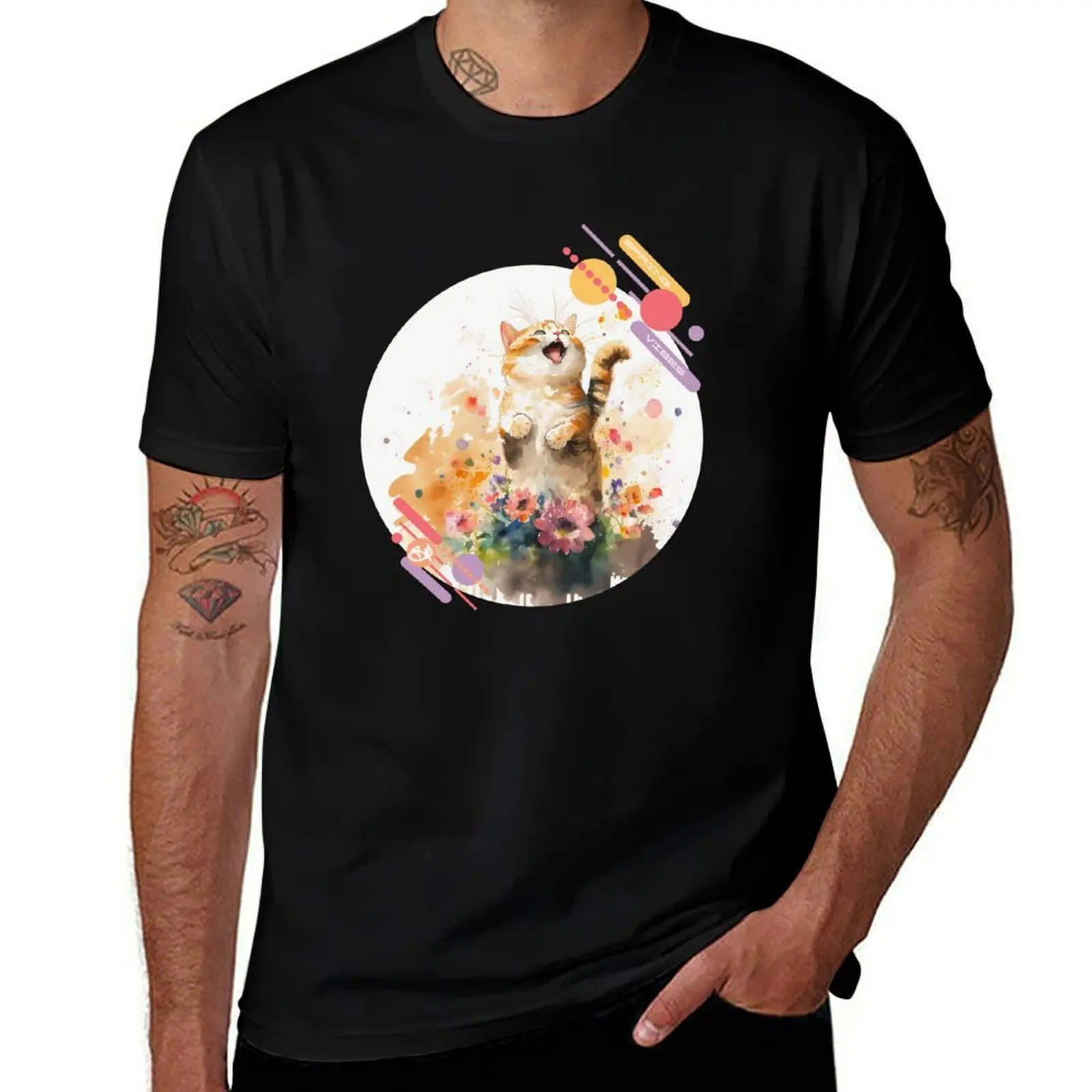 

Arrival of spring - the kitten T-Shirt graphics tshirts personalised customs hippie clothes tshirts for men