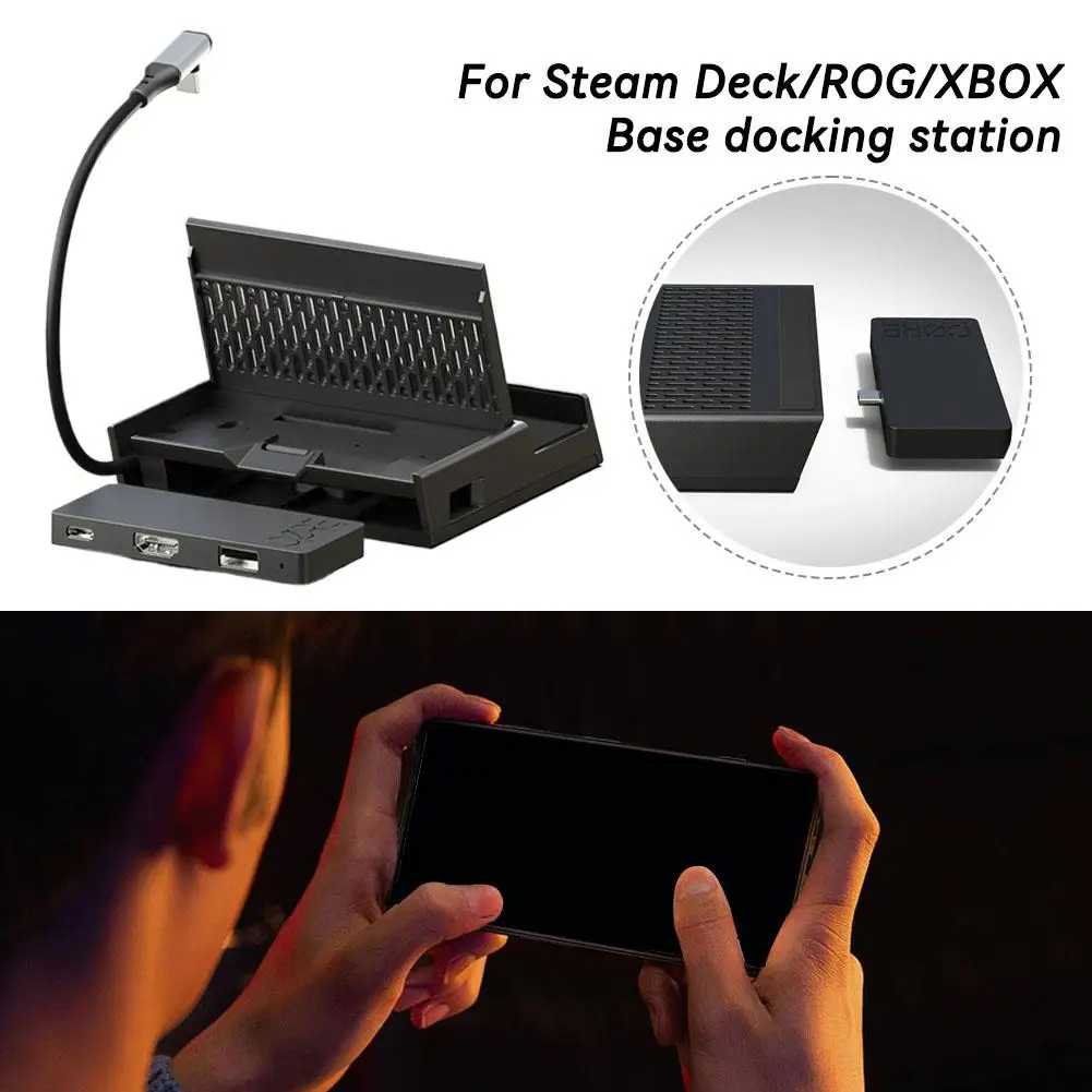 

Портативная док-станция USB-C хаб для ROG, Xbox, Ally X, Steam Deck, игровых портативных устройств, ноутбуков и ПК-электроники