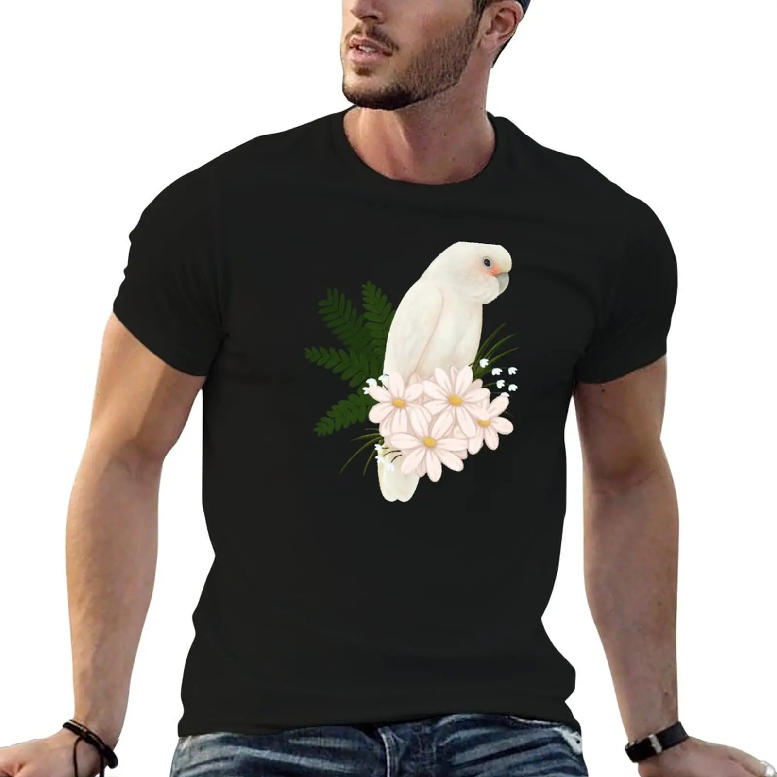 Goffin's Cockatoo T-Shirt Sports Casual Breathable Tee Shirt