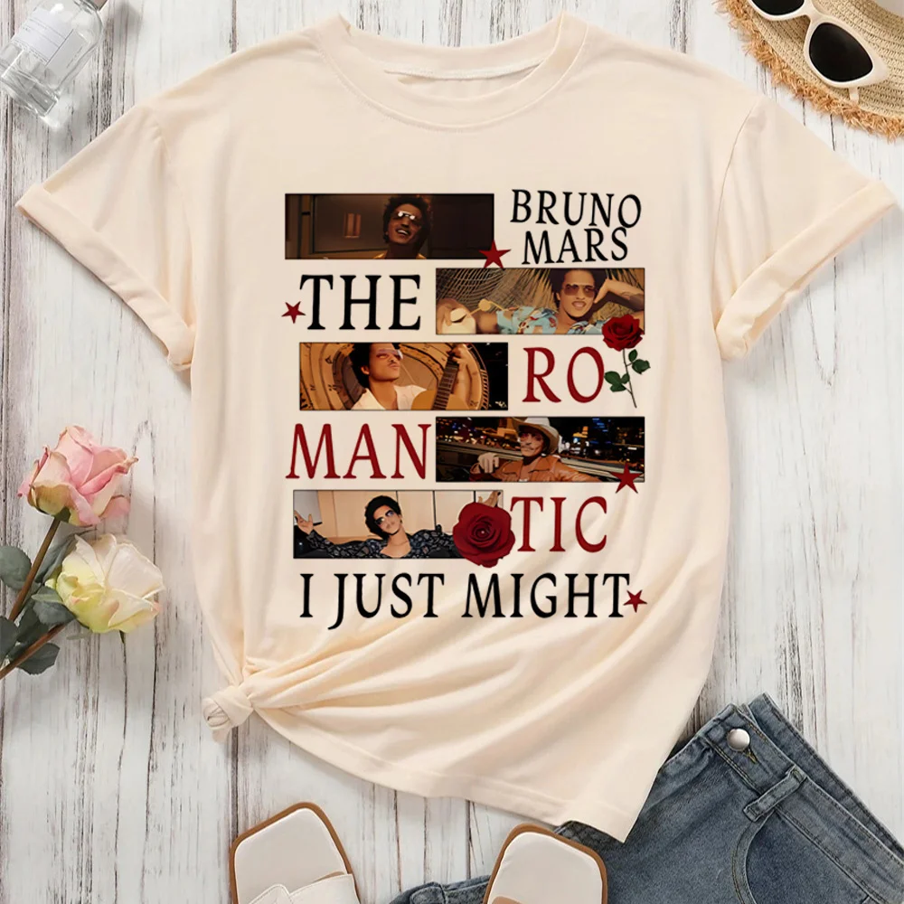 Bruno Mars t shirt women hip hop anime Colorful streetwear Punk Digital tshirt Grunge harajuku Comfortable Breathable 2000s