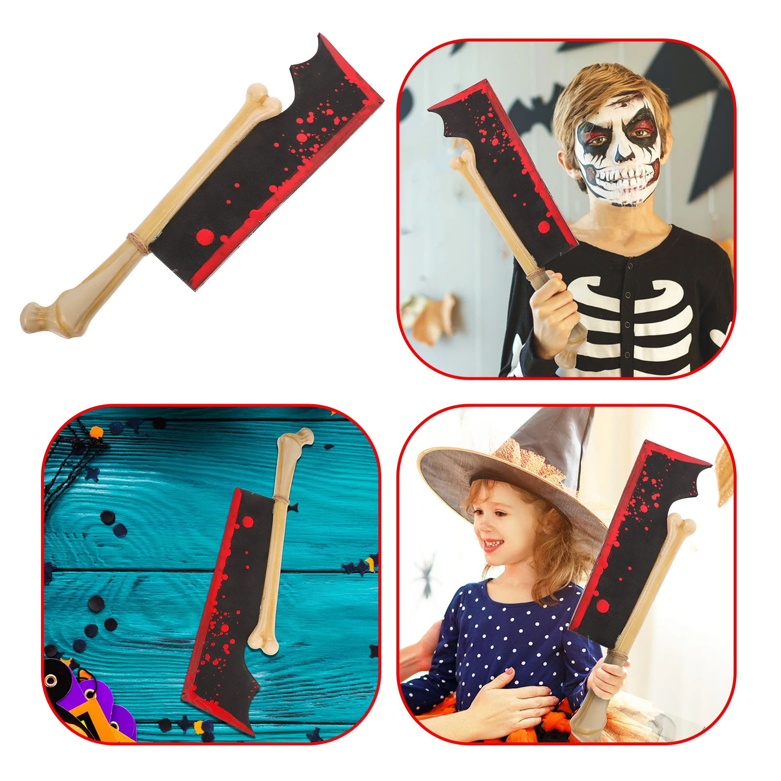 

Halloween Cosplay Props Bones Fake for Stage Performance Decorations Safe Plastic Material Realistic Appearance
