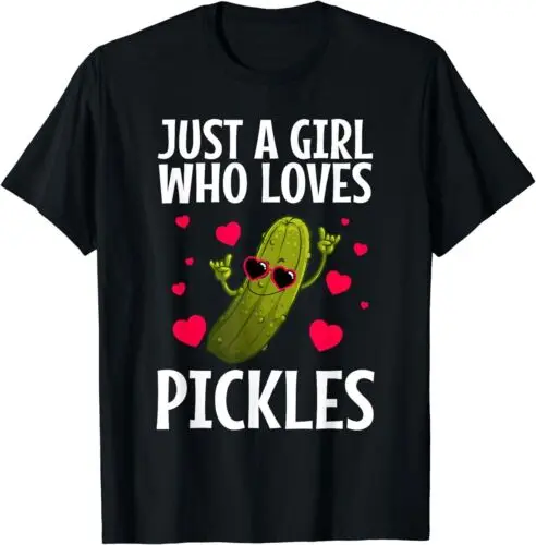 Cool Pickle For Women Girls Pickles Dill Pickle Cucumber T-Shirt