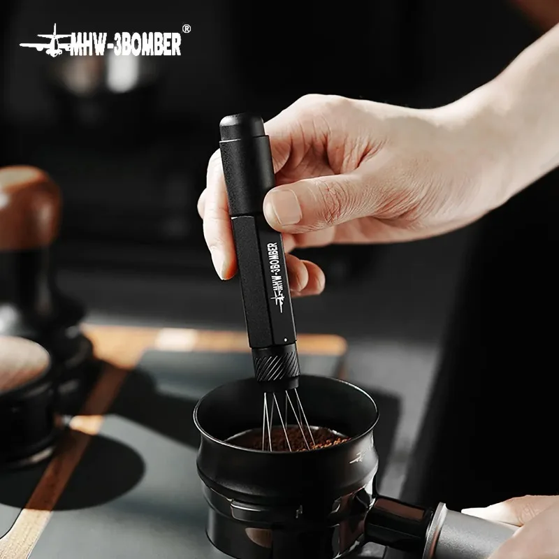 

MHW-3BOMBER Retractable WDT Tool Mini Adjustable Range Coffee Stirrer Tool Easy Carry Storage Multiple Color Barista Accessories