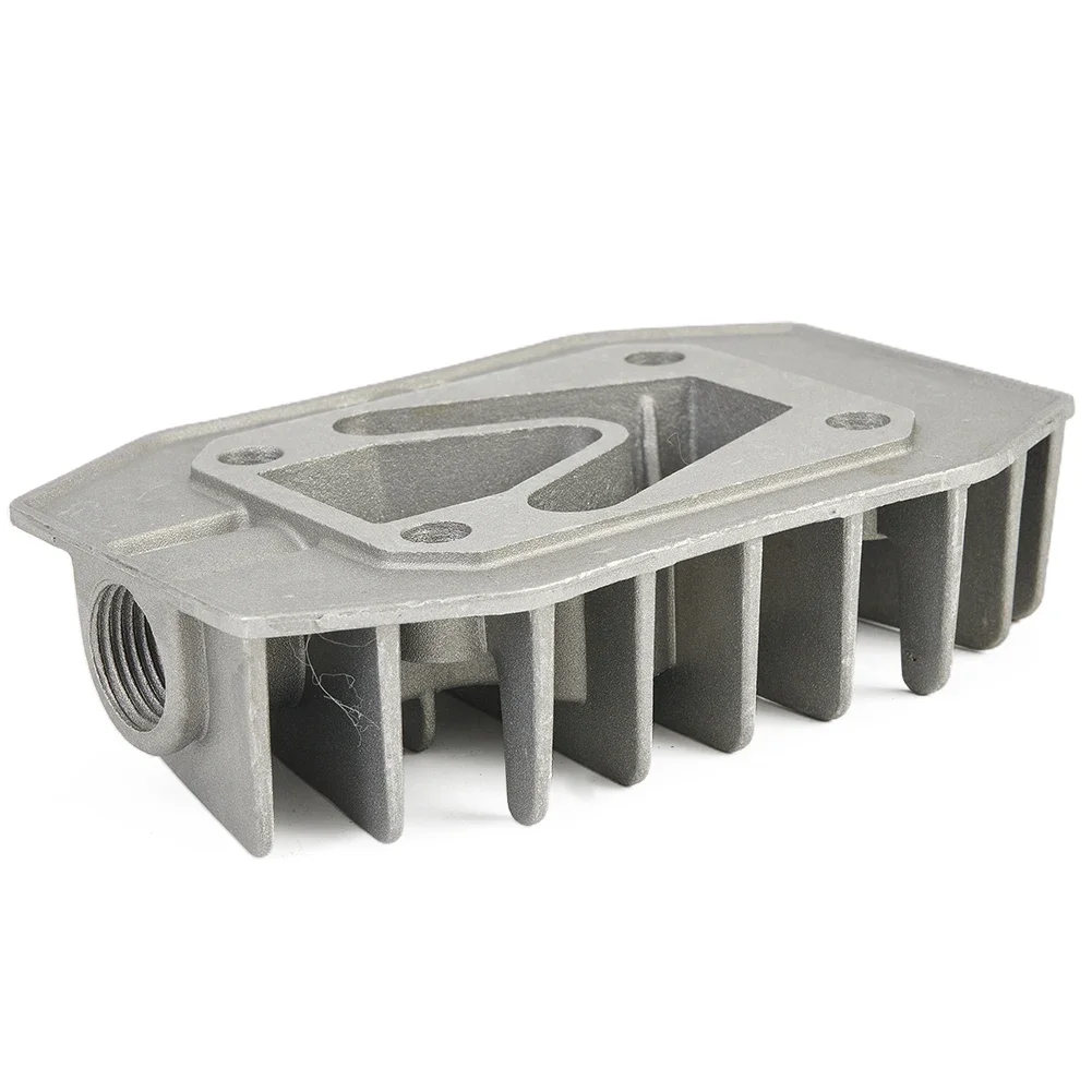 Air Compressor Cylinder Head G1/2in Thread Cooling Cover Spare Parts 48 X 72mm Home DIY Air Tool Replacement Accessories