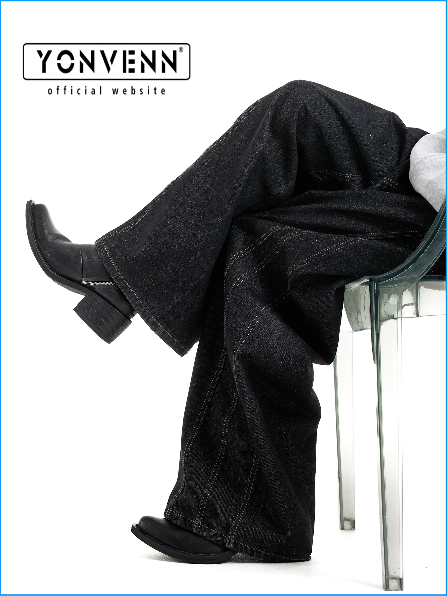 남성용 블랙 빈티지 마법사 부츠, 뾰족한 스퀘어토, 두꺼운 굽, 하이 지퍼 첼시 슈즈