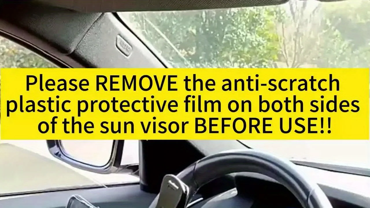 Car Sun Visor, Universal Anti-Reflective Polarized Car Sun Visor, Prevents Miscellaneous Light, Snow Blindness And UV Rays