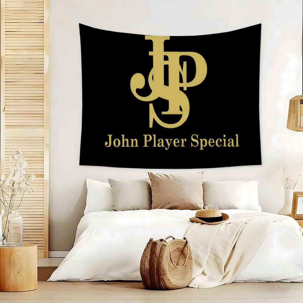 J-John Player Special Tapestry Custom Living Bedroom Party Dormitory Interior Wall Bohemian Decoration Attached Clip