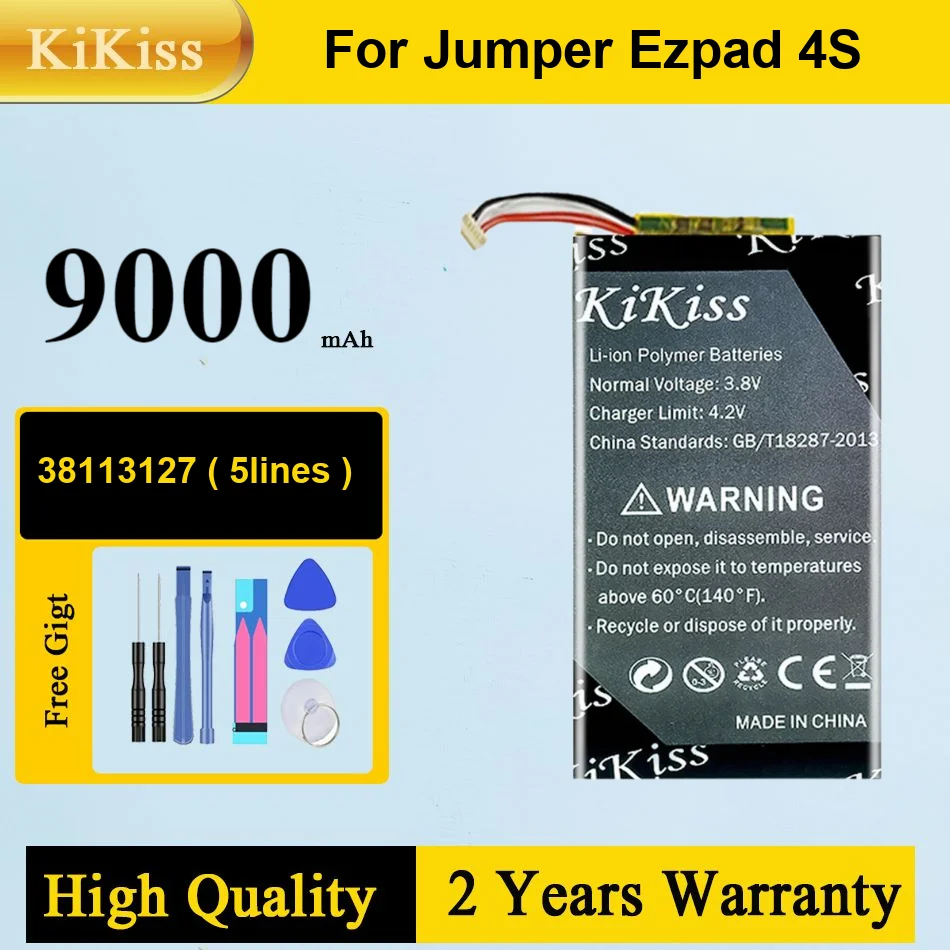 

9000Mah Kikiss Battery 38113127(5Lines) For Jumper Ezpad 4S Laptop