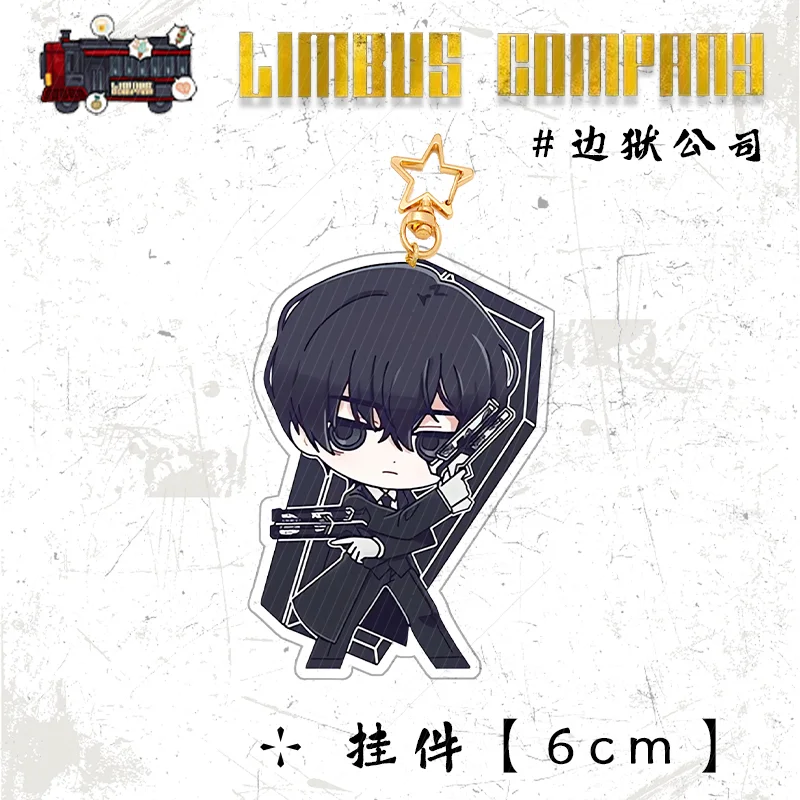 Limbus Company Anime keychain women acrylic key chain man funny key ring Pendant Ornament Accessories friend gift