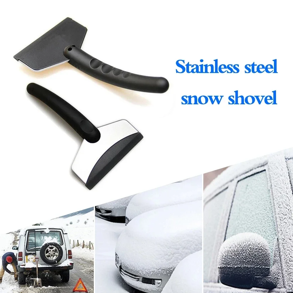 2Pcs Car Snow Remover Ice Scraper Windshield Ice Breaker Snow Shovel Cleaning Tools Quick Clean Glass Brushes Auto Accessories