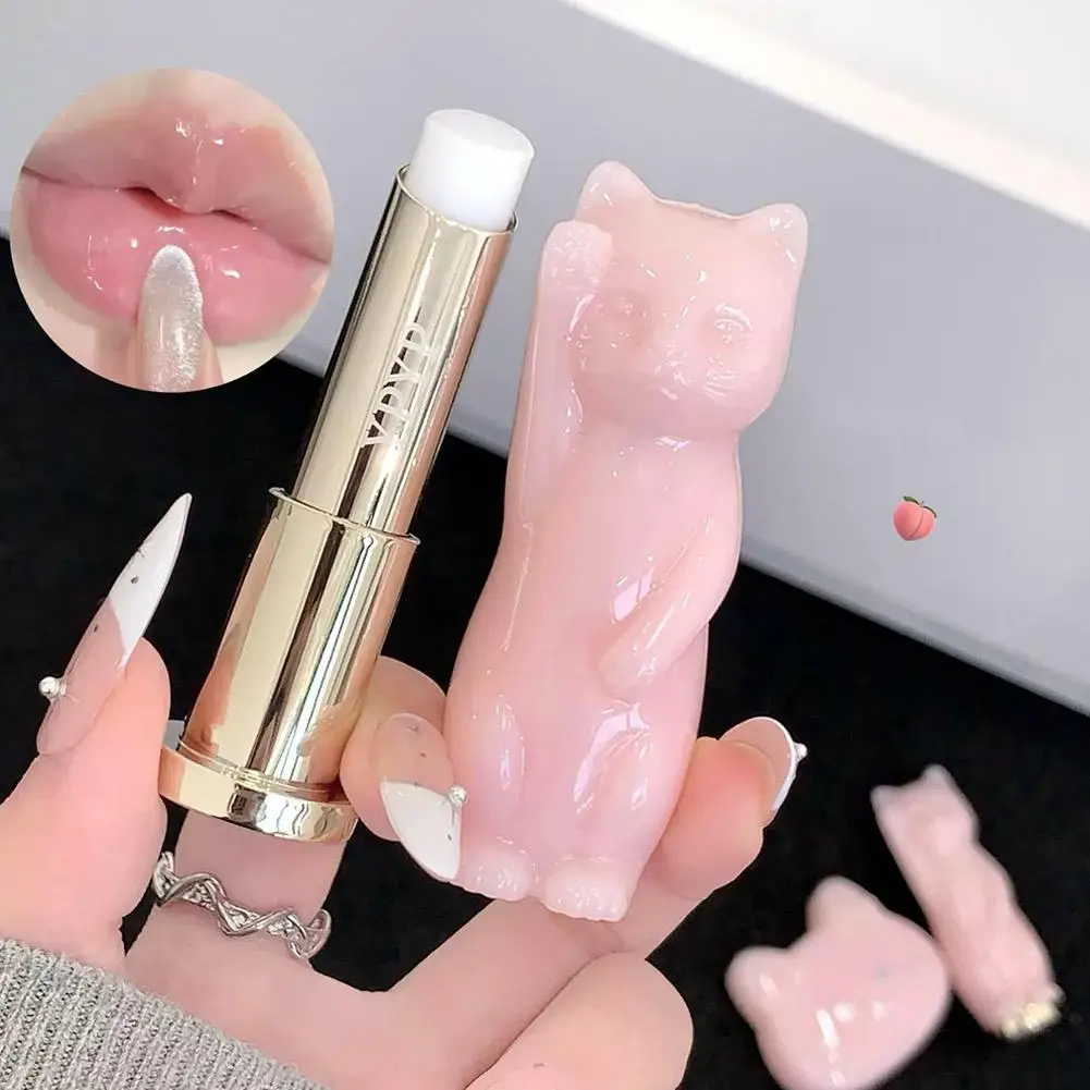 Lucky Cat Moisturizing lipstick, Hydrating For Dry Lips,Fruity Lip Balm,Long-Lasting Moisturizing Lip Care,Anti-Wrinkle Lip Balm