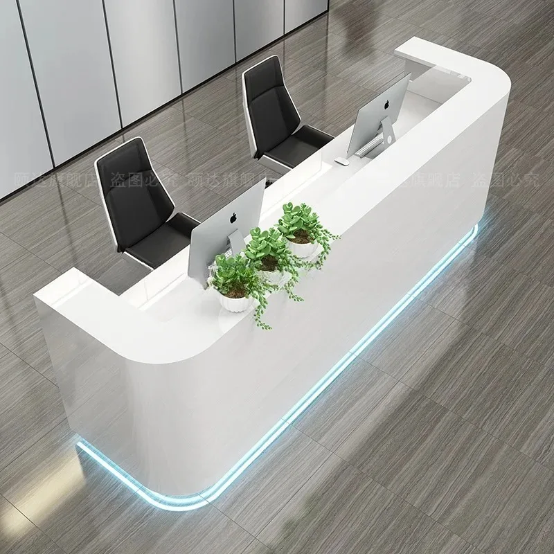 CZ-27  Company Reception Desk, Service Counter, Painted Beauty Salon Cashier Station