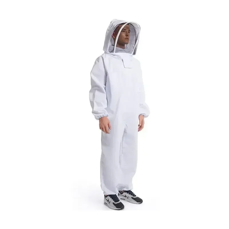 A A Thickened One-piece Split Bee Suit White Space Suit Protective Bee Cover