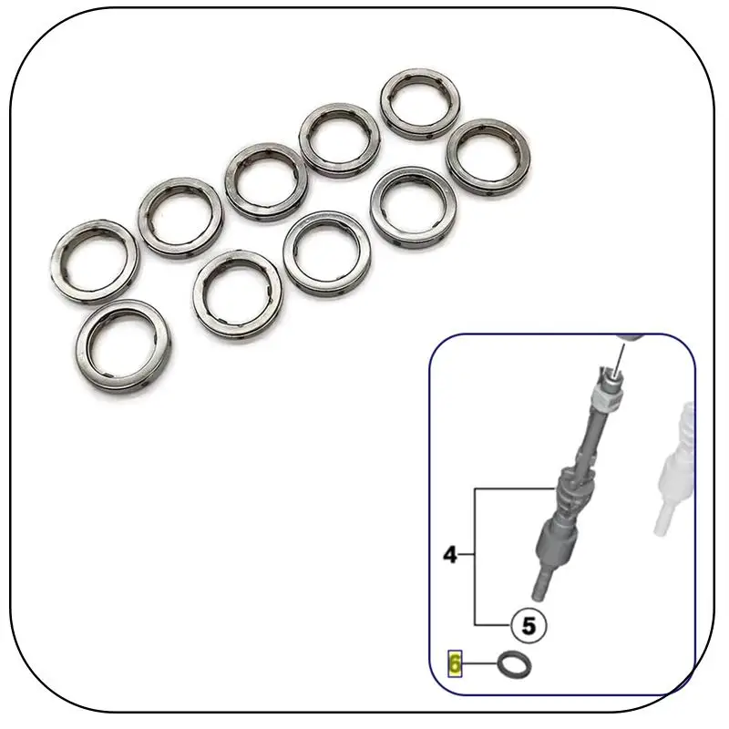 

ABNF!12 Pcs Car Engine Fuel Injector Gasket Fuel Injector Sealing Ring For BMW N55 N20 13537577649