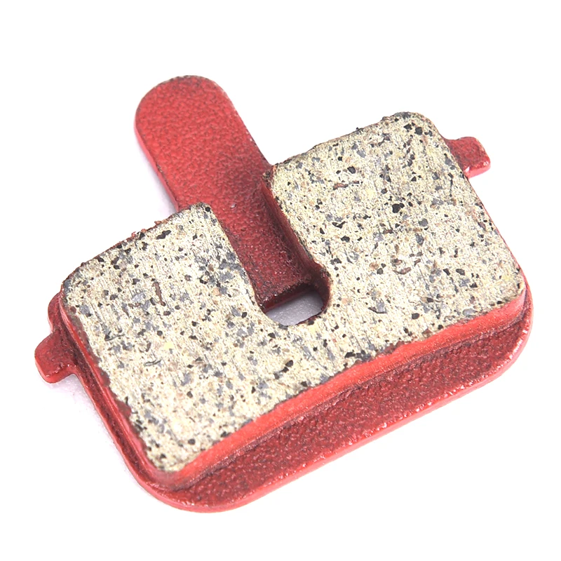 New 1 Pair/2pcs MTB Mountain Bike Cycling Red Copper Fiber Metal Disc Brake Pads For 026 027 032 Bicycle Parts