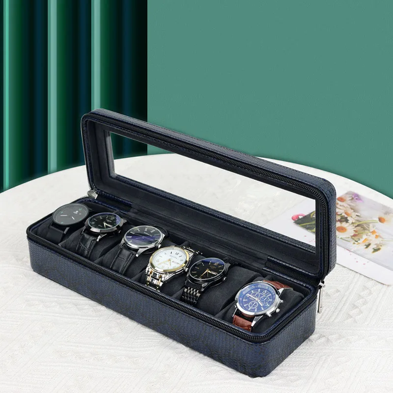 Luxury Watch Travel Roll Case Holder Jewelry Dispaly Box Gift for Men/Women Leather Watch Roll Box Organizer TOP