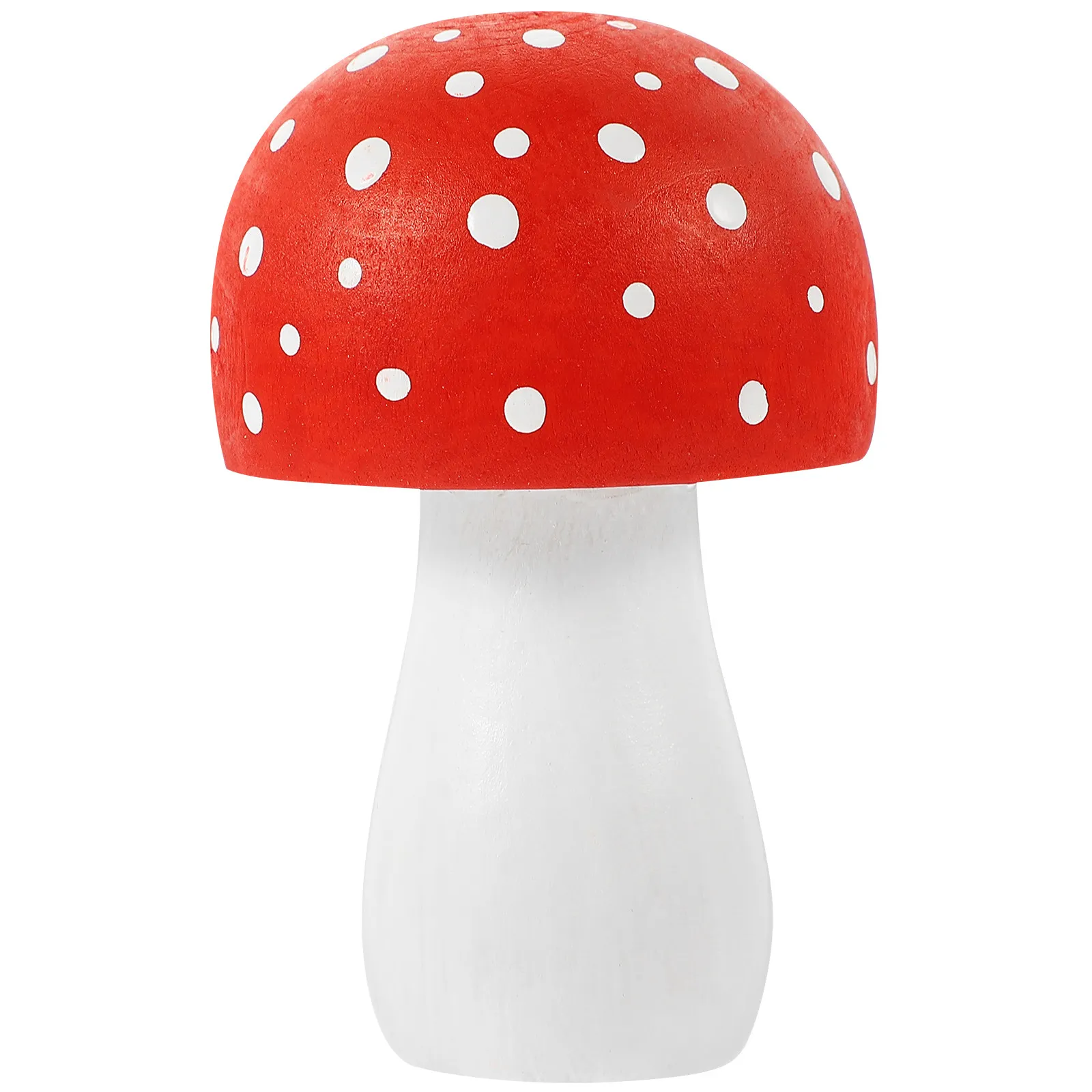 Wood Mushroom Ornament Handcrafted Premium Natural Wood Decor for Home Shelf Table Garden Micro Landscape Decoration Miniature