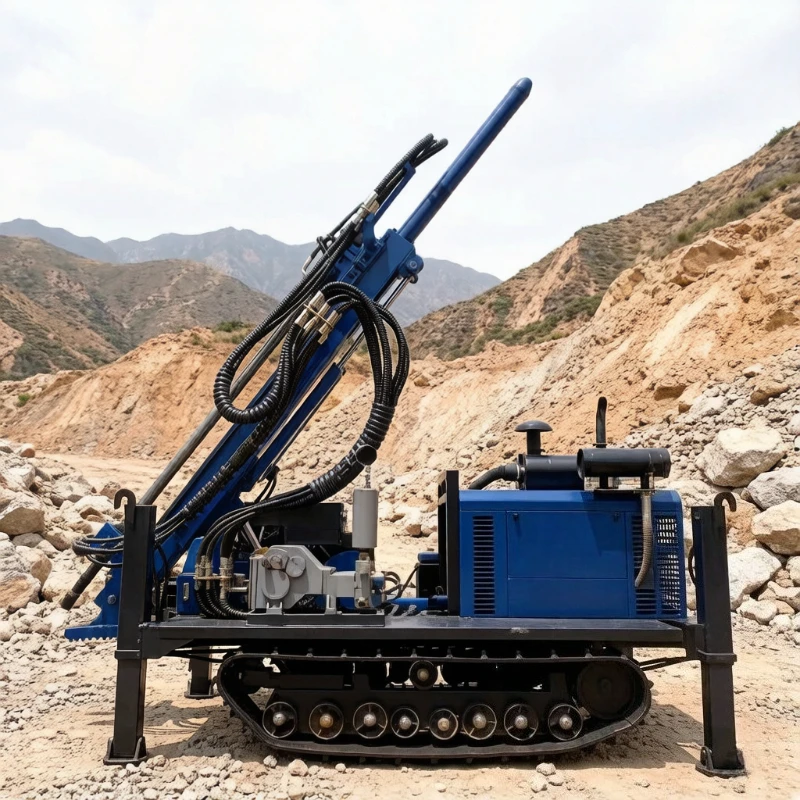 Crawler Type Wireline Core Drilling Rig For Mineral Exploration High Strength Core Sampling Vertical Drilling Hydraulic Rig