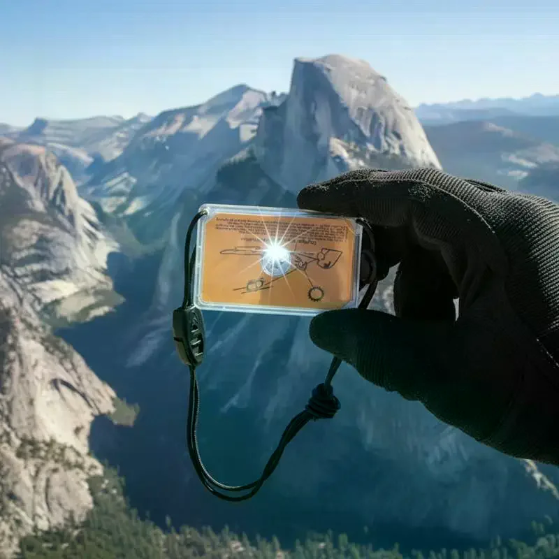Espejo reflector de emergencia - Signal Mirror Rescue reseña y precio