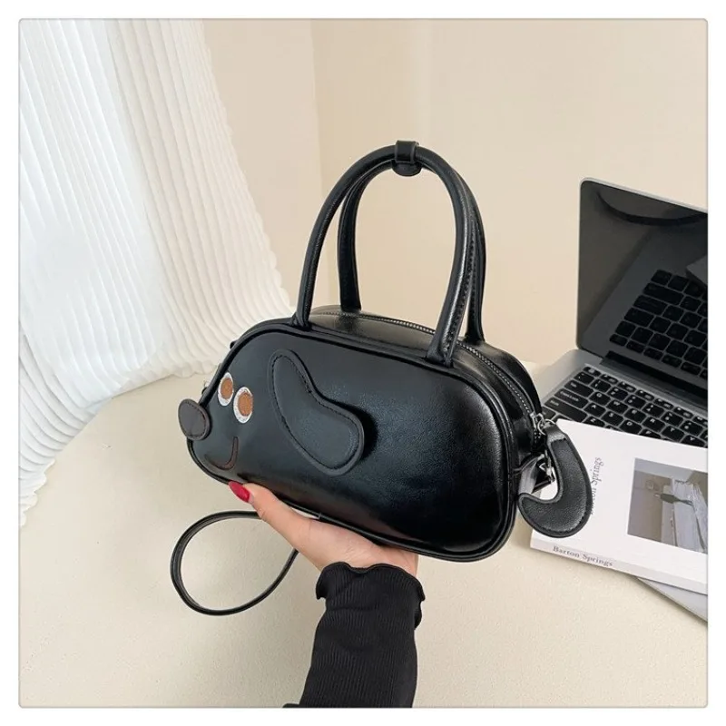 

Unique High End Diaper Bag For Ladies Leather Handbag Minimalist Vintage Elegant Solid Color Shoulder Bag For Daily Commuter