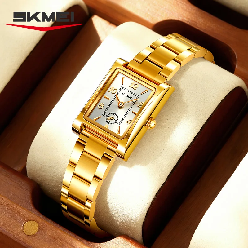 SKMEI 2570 Luxury Women Elegant Watch Original Design Mini Quartz Movement Stainless Steel Waterproof дизайнерские часы женские