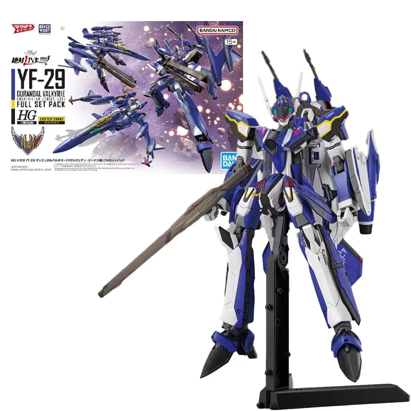 

Фигурка Bandai Macross F, аниме фигурки, HG YF-29 Durandal Valkyrie, полный комплект, максимальлиан дженус, фигурка, детские игрушки