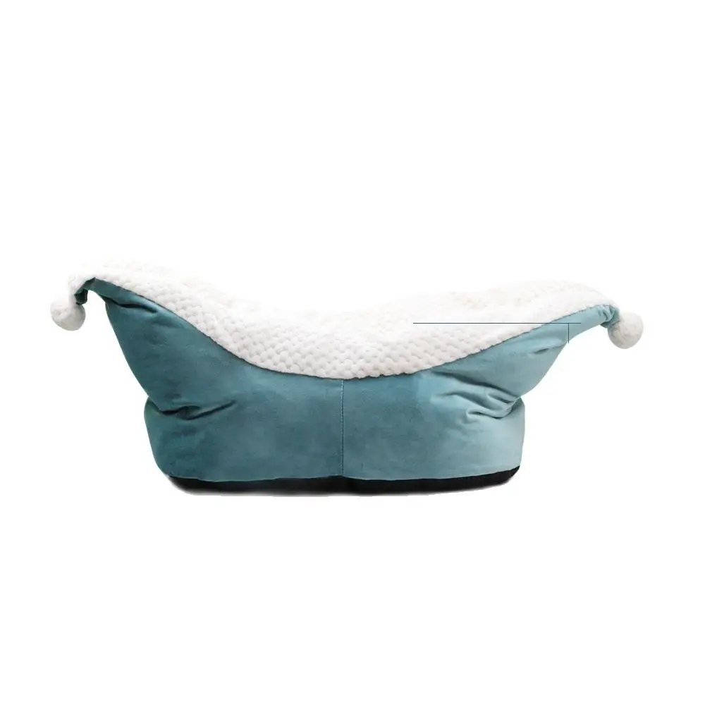 Imagem -06 - Cama para Cães de Sono Profundo para Cães Pequenos Forma de Barco Cama para Gatos Velo Quente Casa Fofo Lavável Inverno