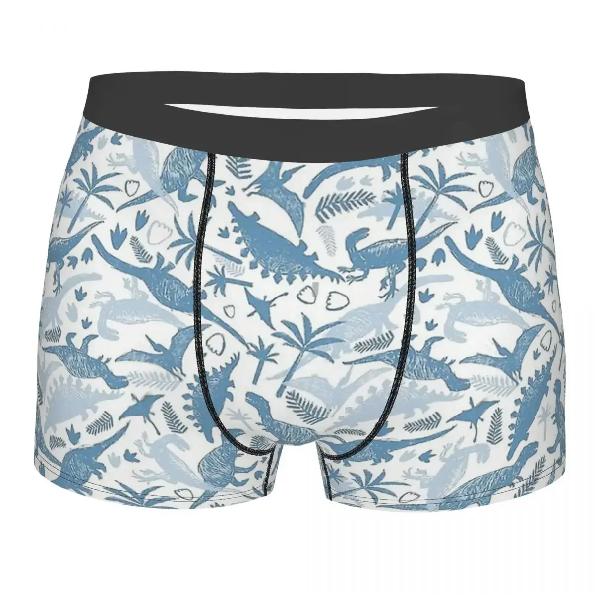 Skeleton Skull Bone Dinosaurs Blue Hawaii Underpants Cotton Panties Male Underwear Print Shorts Boxer Briefs