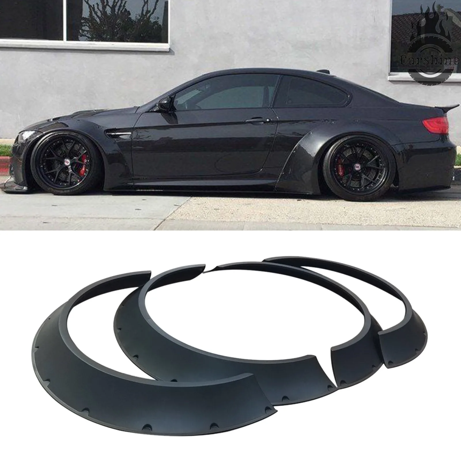 

Расширители колесных арок (фендеры) для BMW E92 M3 Wide Body, 80 мм, комплект из 4 шт., черные