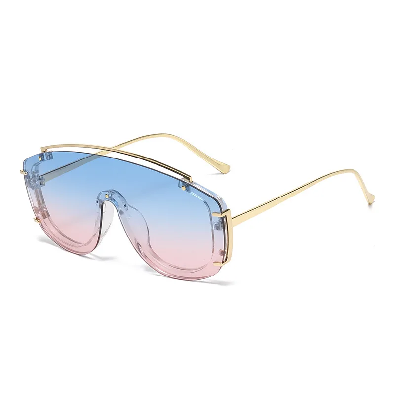 Neu eingetroffen: Große quadratische Sonnenbrille für Damen und Herren – Runde Sonnenbrille mit Metallrahmen für Sie und Ihn