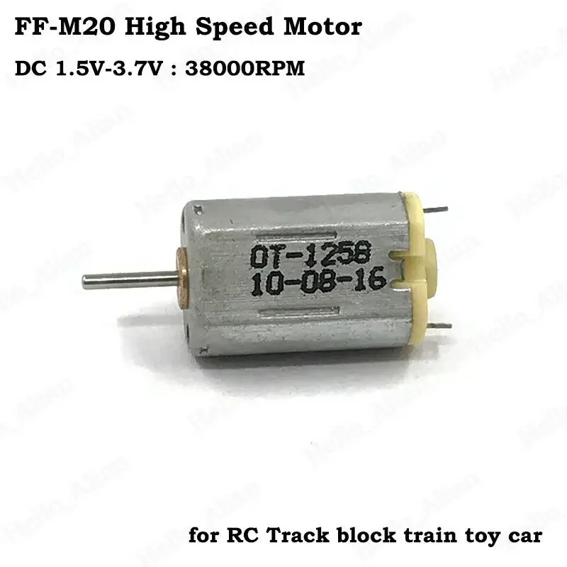 Mini M20 Motor DC1.5V 3V 3.7V High Speed Micro 8mm*10mm Motor for Track Block Train RC Car