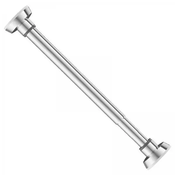 Telescopic Clothing Rod Adjustable Stainless Steel Hanging Rack Extendable Curtain Rod for Home Closet Laundry Room