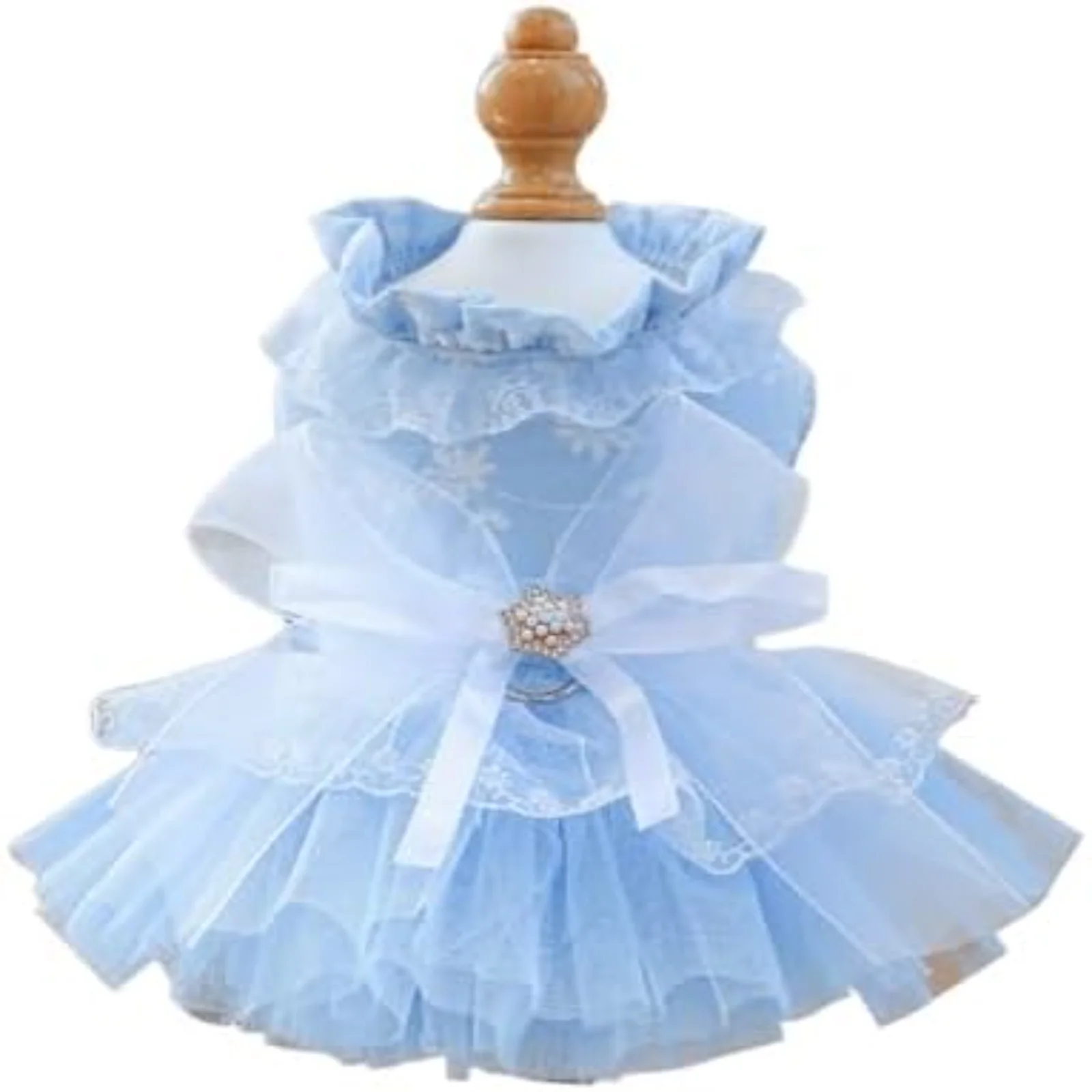 

Spring Pet Summer Bowknot Pet Costume Dress Pet Dog Striped Cat Dog Puppy Wedding Princess Skirt Dog Clothes