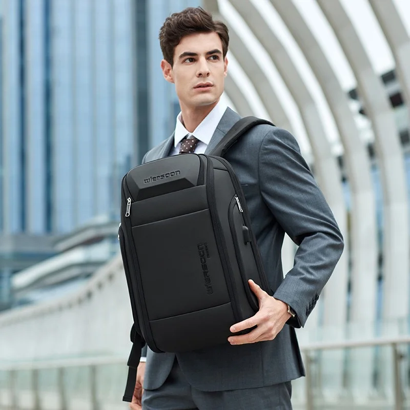 Multi functional Business Bag Waterproof Lockable Anti-theft Breathable Backpack USB Charging Large Capacity Travel Bag