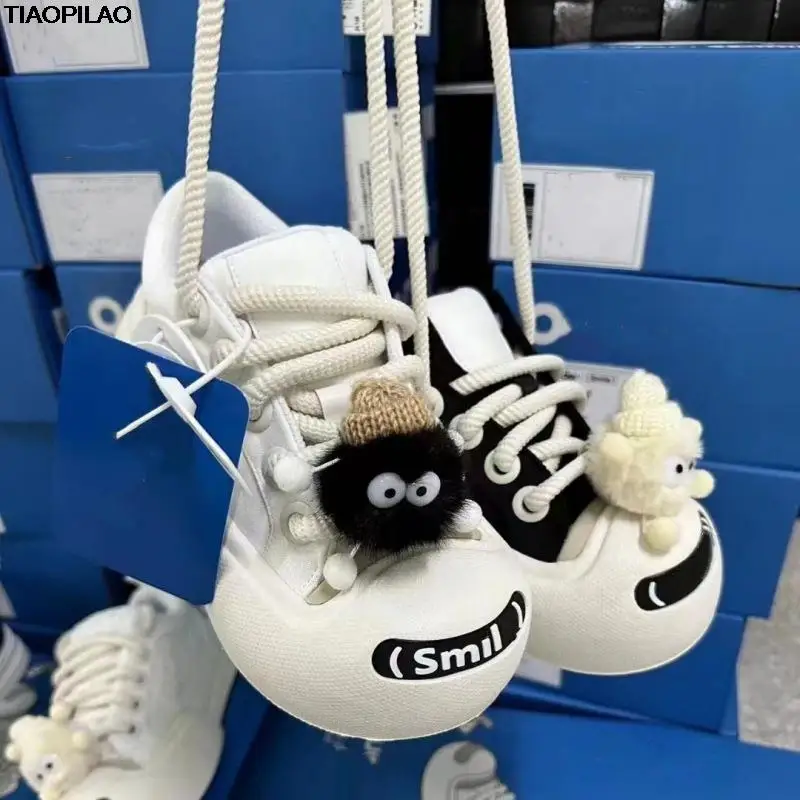 High Quality Platform,big Head Women's Canvas Shoes Cute Stuffed Toy Ladies Snakes Spring And Autumn Casual Female Shoes