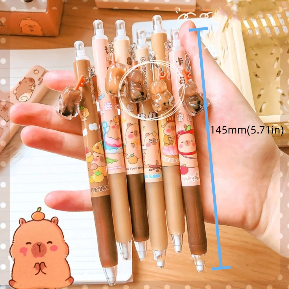 Kawaii كابيبارا قلم رصاص ميكانيكي لطيف الجمالية قلادة قلم رصاص ميكانيكي الحيوان رسم الكتابة 0.5 مللي متر دفع قلم رصاص مكتب