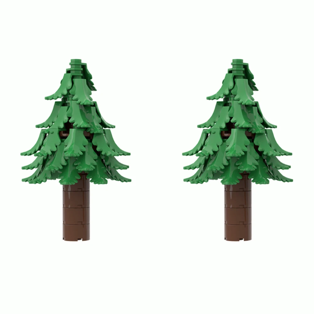 MOC DIY Dschungel-Garten & Baum-Bausteine - Hoflandschaft-Steine Kompatibel mit Großen Stadtansicht-Sets
