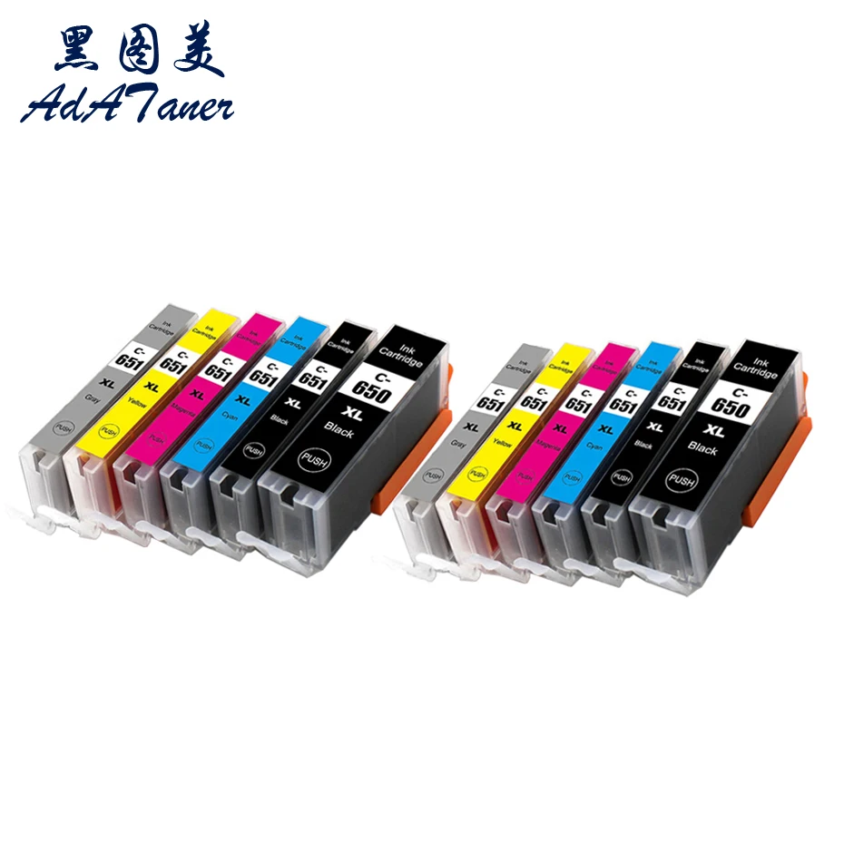 PGI650 650XL PGI-650 CLI-651 651XL Premium Color Ink Cartridge Compatible For Canon PIXMA MG5560 5660 6540 IP7160 7260 8760