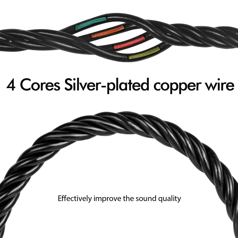 سلك مطلي بالفضة ، كابل ترقية نقل الصوت ، كابل سماعة أذن ، نحاسي ، ذكر إلى من من من من من من من من أجل من من من من من من أجل من من أجل