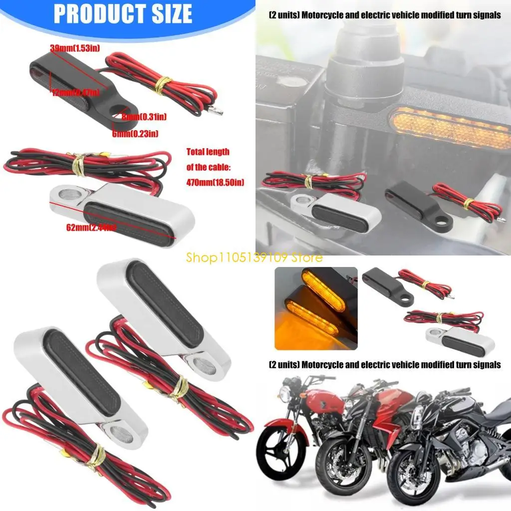 

Motorcycle LED Turn Light ABS Housing Weather Resistant Long Lasting Bulbs